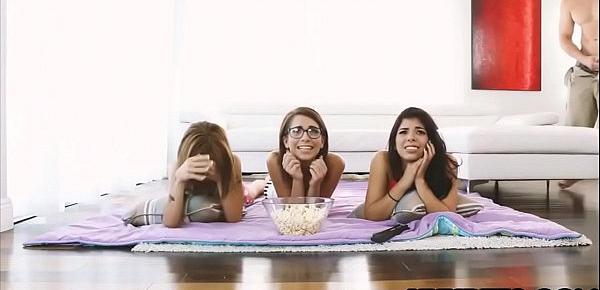  Stepsister and her besties wants to make a dirty movie